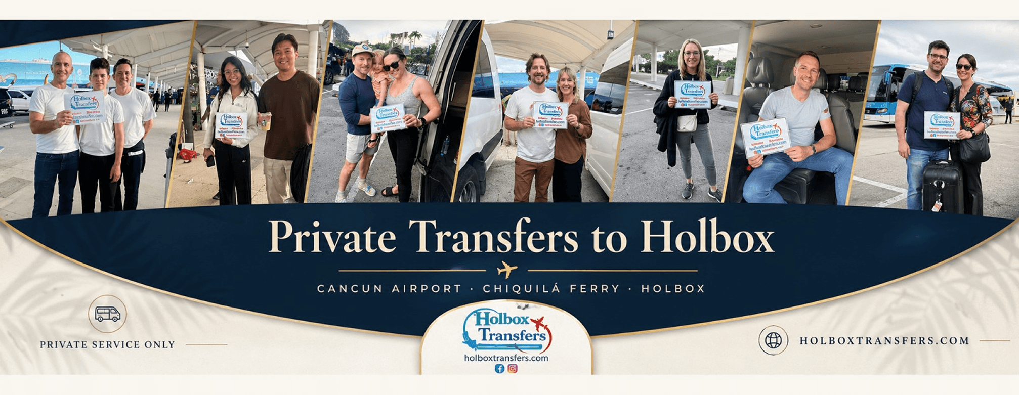 Holbox Transfers private Cancun Airport transportation service